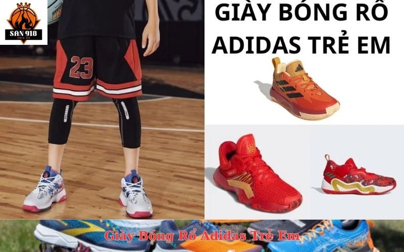 Giày Bóng Rổ Adidas Trẻ Em