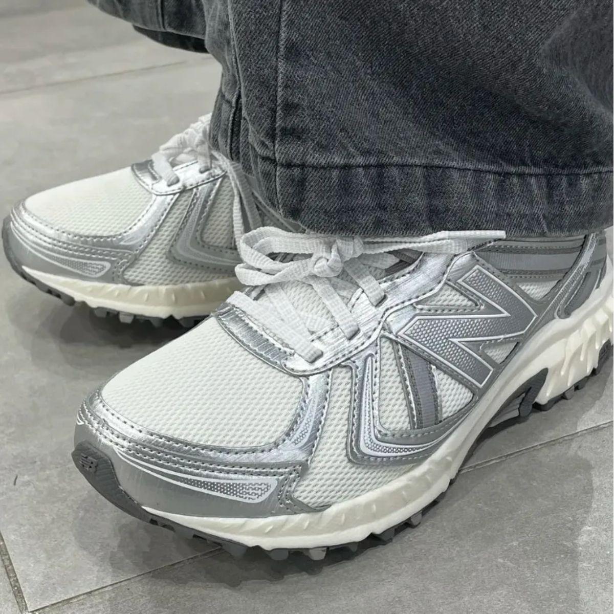New Balance 410 Silver MT410KM5 phù hợp dã ngoại và chạy trail nhẹ